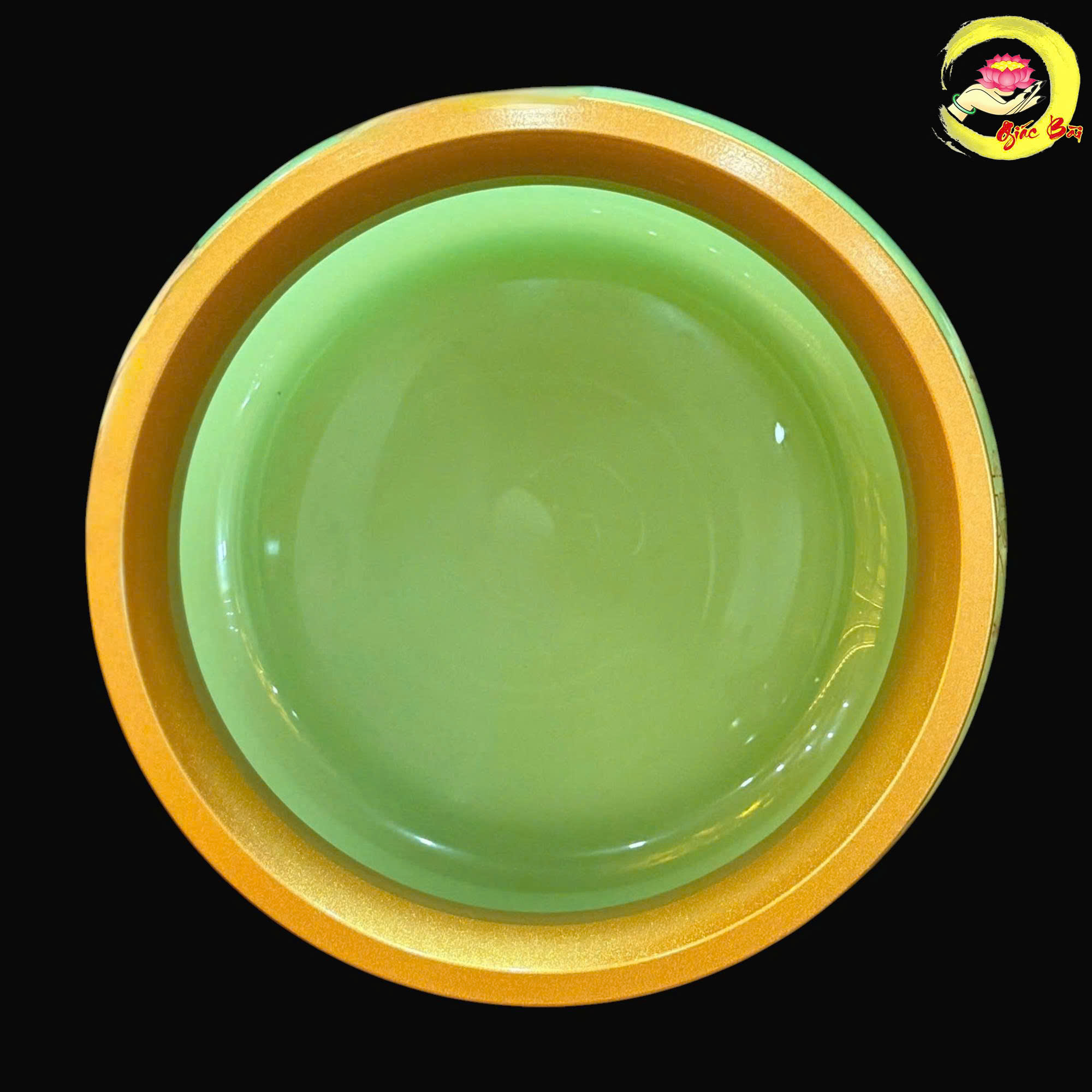 Bát Hương Bằng Đá Ngọc Xanh Khắc Hình Chiêu Tài - Ảnh 6